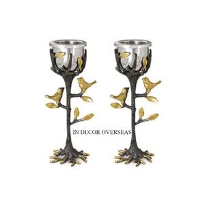 Aspecto elegante de calidad superior de aluminio fundido plata brillante pulido pulpo diseñador boda MESA CENTRO DE MESA decoración portavelas - Product Image 5