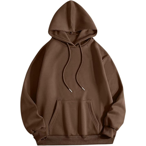 Sweat-shirts à capuche en coton épais de 250 grammes, coupe classique, pour jogging, avec broderies personnalisées, en polaire unie pour l'hiver, vente en gros - Product Image 1