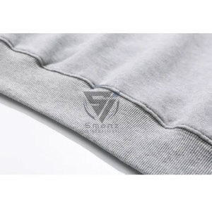 Sweat-shirt unisexe à manches longues en molleton biologique 100% coton respirant style hip-hop - Product Image 5