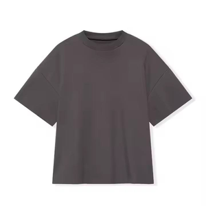 Lujo pesado grueso 100% algodón peso pesado camiseta personalizada de gran tamaño gota hombro camiseta para hombres - Product Image 1