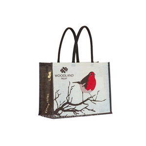 Tote Bolsas de yute Hechas a mano Eco-Friendly Premium Fashion Yute Designer Bag para la sostenibilidad - Product Image 3
