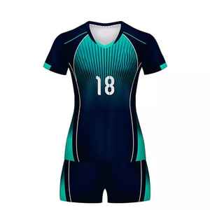 Créez votre propre uniforme de volley-ball, ensemble d'uniforme de Football en gros, Logo personnalisé imprimé, uniforme d'équipe - Product Image 3