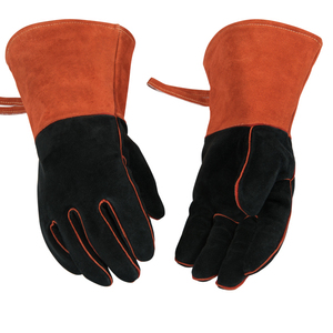 Gants de soudage TIG de bonne qualité protègent le travail de soudeur pleine paume en cuir fendu imperméable résistance à la chaleur gants antidérapants - Product Image 2