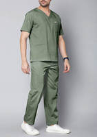 Conjuntos de Uniformes Médicos para Hombre 2024, Pantalones Deportivos Ajustados y Elásticos, Secado Rápido, Uniformes de Hospital, Logotipo Personalizado, Tela de Sarga con Spandex