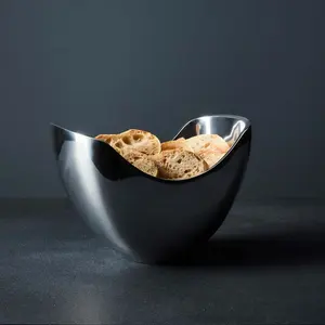 Tazón Decorativo Redondo de Metal de Diseño Moderno Americano, Tazón de Frutas de Aluminio Ecológico Hecho a Mano de Primera Calidad, Seguro, con Recubrimiento Zahid - Product Image 1