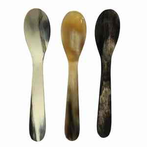 Juego de Cubiertos de cuerno de búfalo Natural de calidad hecha a mano, cuchara pulida con espejo, tenedor para cena, hogar, cocina, capacidad para uso de obsequios - Product Image 5