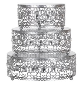 Usine directe haute qualité 3 niveaux métal américain Accent gâteau de mariage support qualité gâteau affichage outil de cuisson pour anniversaire - Product Image 3