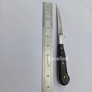 Cuchillo de deshuesado de filete de chef de acero damasco de 356 capas hecho a mano con mango de madera Pakka, cuchillo de cocina afilado, Funda de cuero gratis - Product Image 5