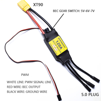 Moteur Brushless RC Apisqueen 90mm EDF 12 pales avec ventilateur cannelé 1450KV et contrôleur de vitesse électrique 120A ESC 3-6S pour avion à réaction
