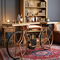 Table de bar en bois massif SUREN SPACE SS3179, design industriel, multifonction, meubles de salon, décoration moderne pour la maison