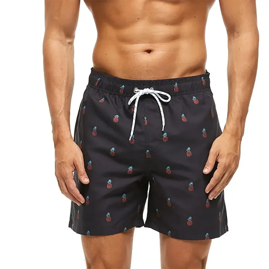 2023 Verão Custom Designer dos homens 4 Way Stretch Board Shorts impresso cintura elástica confortável Shorts de Praia Para Homens