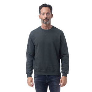Sudadera polar de invierno de diseñador para hombre, Jersey de algodón 100%, logotipo personalizado bordado, Sudadera con cuello en O sólido, 100% algodón - Product Image 3