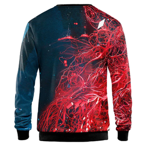 Wholesale Mens <b>Vintage</b> Embroidered Sublimated Fleece Eco-Friendly <b>Sweatshirt</b> 100% Polyester Premium Printed Streetwear Pullover - Product Image 2