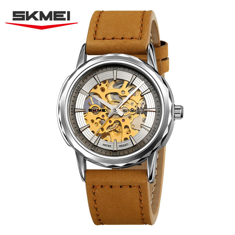 สีเงิน/สีน้ำตาลอ่อน-หนัง