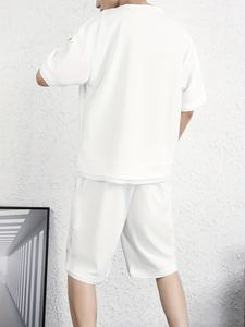 Conjunto de camiseta doble extragrande para Hombre | Camisas de algodón con estampado de calle personalizado - Product Image 4