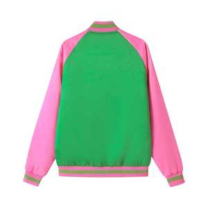 Sudadera con Capucha Rosa AKA Unisex, Sudadera con Letras Griegas Bordadas, Felpa Suave, Estilo Casual Urbano, Ajuste Cómodo - Product Image 2