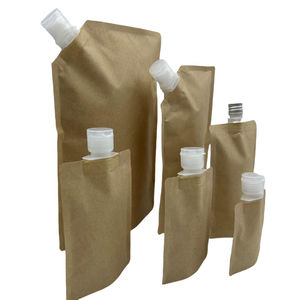 Low MOQ 500pcs <b>Reusable</b> Shaped Spout 250ml <b>Pouch</b> Empty Stand up <b>Pouches</b> Refill Liquid ECO Friendlyc Recyclable Refill <b>Pouch</b> - Product Image 1