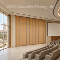 Mur acoustique mobile pour salle de conférence de campus universitaire avec division flexible pour projets d'éducation supérieure
