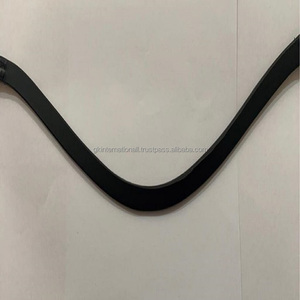 Bandeau équitation en cuir noir, vente en gros, 1 pièce, cuir de vache complet, forme incurvée, bracelet pour bride - Product Image 4