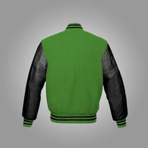 2026 nouvelle mode haute qualité hiver varsity veste toile Denim avec duvet laine avant Logo approvisionnement en gros tissu fournisseurs - Product Image 3