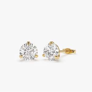 Vvs2 D Rõ Ràng Sang Trọng Phòng Thí Nghiệm Kim Cương 1.0-4.0cts 14kt <span class=keywords><strong>Martini</strong></span> Thiết lập Vòng Phòng Thí Nghiệm Grown Kim Cương Đinh tán Phụ Nữ Cô Dâu Đinh tán Bán Buôn - Product Image 1
