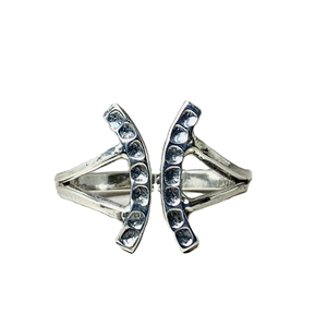 Anneau en argent sterling 925 de haute qualité, design martelé fait à la main, bijoux fins classiques et tendance pour les fêtes, prix de gros - Product Image 1