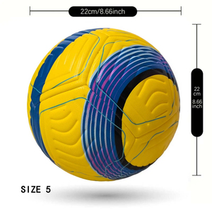 5 Ballon de football Ligue officielle professionnelle Football Ballon d'entraînement de match en plein air PU Technologie thermocollée sans couture souple - Product Image 4