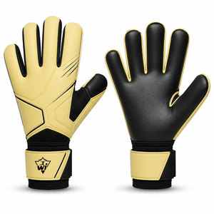 Gants de gardien de but en cuir durables, légers et ajustables pour le football, forte adhérence, ajustement confortable pour l'entraînement, les sports de plein air - Product Image 1