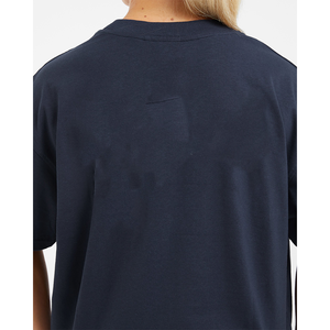 Precio de fábrica, camiseta azul marino de gran tamaño para mujer, camiseta de manga corta, suave, ligera, transpirable y relajada, camiseta de entrenamiento para gimnasio - Product Image 2