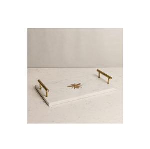 ถาดเสิร์ฟชาหินอ่อนธรรมชาติ คุณภาพดี ราคาไม่แพง เหมาะสำหรับใช้ในโรงแรม ร้านอาหาร งานเลี้ยง ใส่อาหาร ผลไม้ - Product Image 5