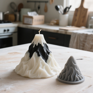 Postre en forma de volcán con <span class=keywords><strong>molde</strong></span> de vela que brota DIY 3D vela <span class=keywords><strong>molde</strong></span> de fundición de silicona vela hecha a mano jabón hacer <span class=keywords><strong>molde</strong></span> de cera - Product Image 6