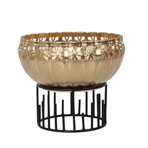 Frutero de Aluminio Plateado de Lujo, Hecho a Mano, de Metal Plateado, para Servir, Decorativo de Latón, Apto para Alimentos - Product Image 1