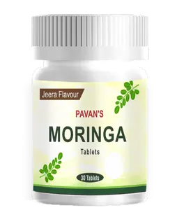 Hot Sale ODM Supply Herbal Supplement Jeera Flavor Moringa Oleifera Tablet for Anti-Inflammatory for Sale from India