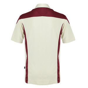 Polo Kappa Alpha Psi con Lettere Greche Drift, Crema e Rosso Scuro, Premium Nupe, Abbigliamento Casual - Product Image 2