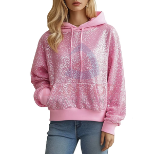 เสื้อมีฮู้ดสำหรับผู้หญิงเสื้อฮู้ดผ้าฝ้ายออกแบบโลโก้ได้ตามต้องการสำหรับฤดูหนาว - Product Image 1