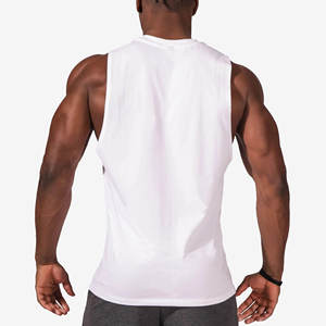 Camiseta sin Mangas para Hombre, Logotipo Personalizado, 100% Algodón, Transpirable, Tejido de Punto, 180 g/m², Corte Holgado, Cuello Redondo, Ropa Deportiva para Gimnasio - Product Image 5