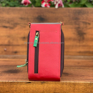 Nuevo bolso móvil de cuero reciclado hecho a mano Real, bolso cruzado móvil único con estilo occidental para mujer multicolor, bolsos de Venta caliente - Product Image 4