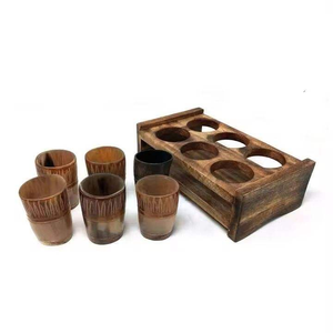 Verre à cornes religieux écologique personnalisé avec un style animal viking, fabriqué à la main en matériaux organiques pour la bière, le vin, le thé et l'eau - Product Image 5