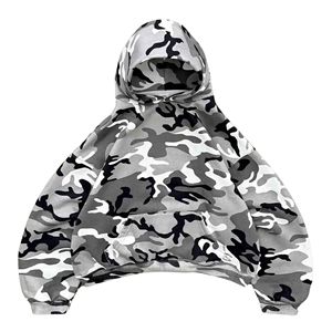 Personalizado Europeo Americano 100% algodón cremallera pulóver Sudadera con capucha pantalones de chándal de gran tamaño Casual pantalón de pierna ancha Streetwear para invierno - Product Image 2