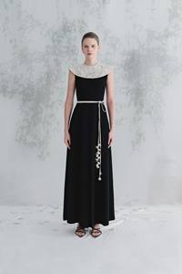 Vestidos formales de mujer de estilo elegante con correa floral etiquetas personalizadas Rory Midi vestido 100% poliéster Vietnam mayorista - Product Image 2