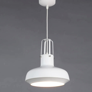 Lámpara colgante de metal de diseño clásico con lámpara colgante decorativa con acabado recubierto de polvo negro - Product Image 5