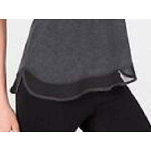 Top Corto da Donna Ideology Grigio Scuro Taglia XS, Tessuto Traspirante Senza Cuciture con Logo Personalizzato, Orlo in Rete, Stile Casual - Product Image 3