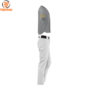 Venta caliente Hombres Uniforme de béisbol Uniforme de diseño de etiqueta privada Etiqueta privada Su propio diseño Conjuntos de Jersey y pantalón de béisbol - Product Image 4