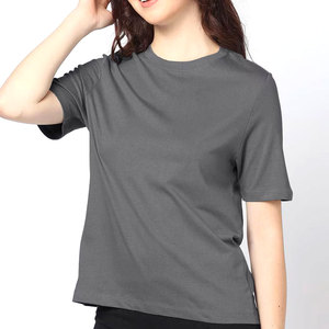 T-shirt ajusté pour femmes de haute qualité 100% coton T-shirt imprimé en gros de votre marque - Product Image 1