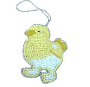 Handmade Duck Shape Zari Hanging with <b>Bead</b> Embroidery – Decorative Bird Wall & <b>Door</b> Hanging for Home, Nursery and Festive Decor - Product Image 2