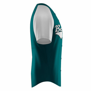 Bordado personalizado de punto doble para jóvenes camisas de béisbol en blanco sublimación Jersey Softball malla botón abajo Jersey de béisbol - Product Image 3