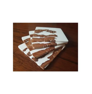 Posavasos de madera de acacia y resina para posavasos de té y posavasos de diseño para productos de venta caliente que sirven para uso - Product Image 6