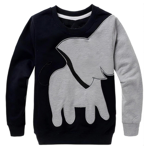 Venta al por mayor niños sudadera de talla grande invierno cálido grueso polar pulóver moda niños sudadera con diseño personalizado - Product Image 1