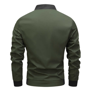 เสื้อแจ็กเก็ตบอมเบอร์สำหรับผู้ชายเสื้อแจ็กเก็ตบอมเบอร์ออกแบบได้ตามต้องการสำหรับฤดูหนาวทรงเข้ารูป - Product Image 3