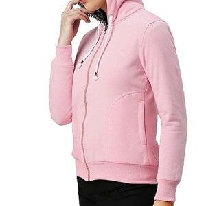 Sudadera con Capucha de Punto Estampada para Mujer, Talla Grande, Ligera, Cómoda, Transpirable, con Logotipo Frontal, Informal, 100% Algodón, con Cierre - Product Image 2